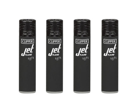 Clipper Classic Jet Flame - Soft Touch Black www.metrovapeshop.ca