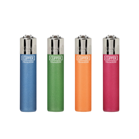 Clipper Painted Metallic Fluo Lighters www.metrovapeshop.ca