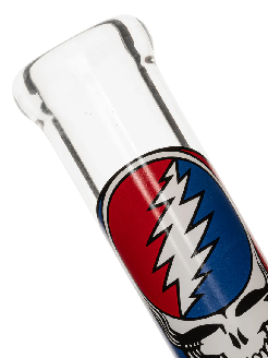 Gear Premium x Grateful Dead 13” 7 mm Steal Your Face Beaker, Clear