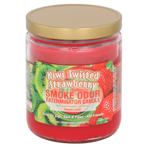 Smoke Odor Exterminator Candle, Kiwi Twisted Strawberry