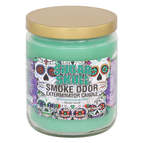 Smoke Odor Exterminator Candle, Sugar Skull