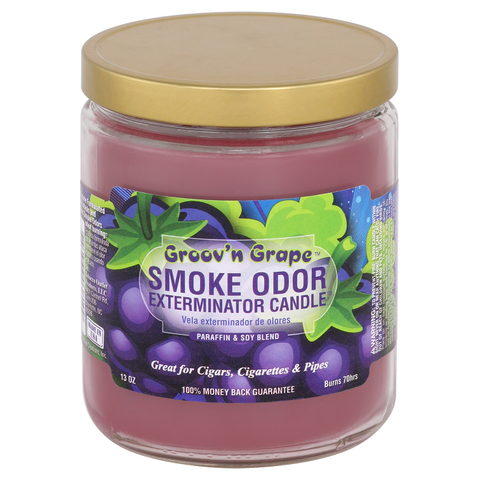 Smoke Odor Exterminator Candle, Groov'n Grape