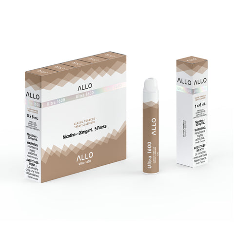 Allo Ultra 1600 Disposable - Classic Tobacco - New Brunswick