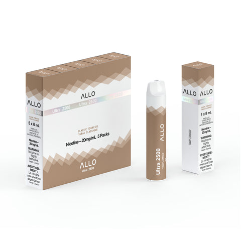 Allo Ultra 2500 Disposable - Classic Tobacco - New Brunswick